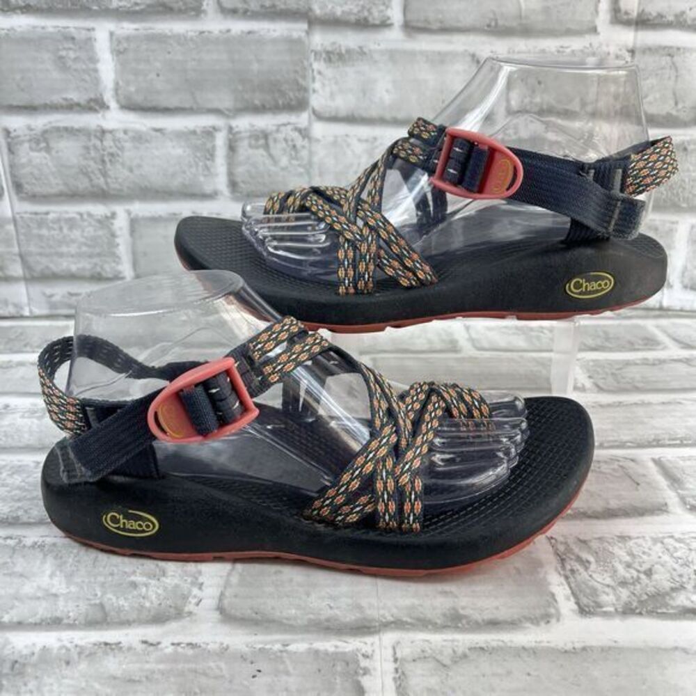 Chaco Women’s Size 9 Z Cloud X3 Coral and Blue Strappy Hiking Sandals